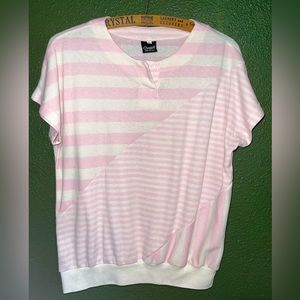Vintage stripe short sleeve top